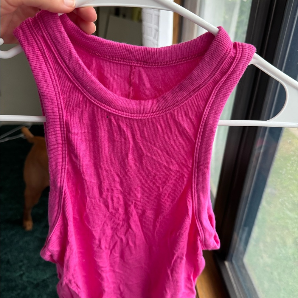 Lululemon Athletica Pink Racerback Tank Top